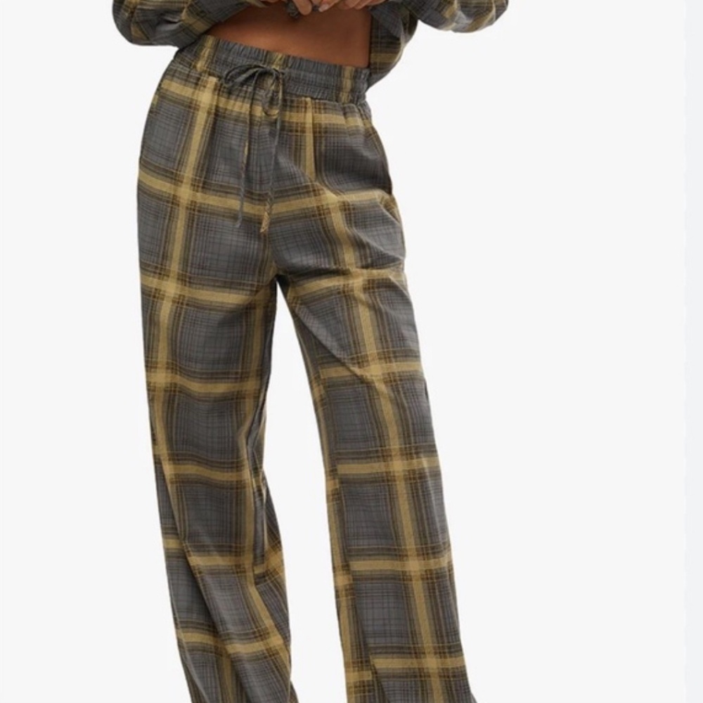 WeWoreWhat Pajama/Loungepants in Deep Sage Multi Size Medium NWT